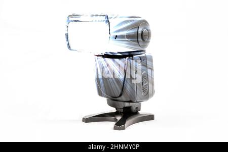 Unità flash esterna senza marchio per fotocamera DSLR Foto Stock