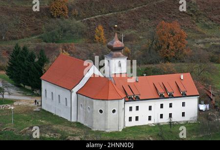 Convento francescano e chiesa di Sant'Antonio da Padova a Cuntic, Croazia Foto Stock