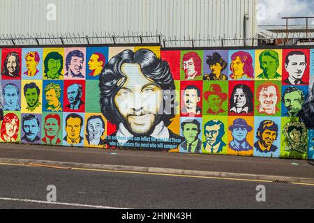 Propaganda politica a Belfast Foto Stock