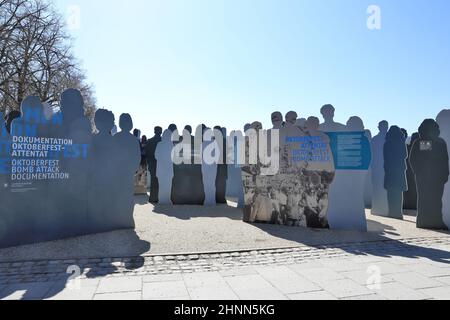 Bavariaring-Monument Oktoberfest assassinio Foto Stock