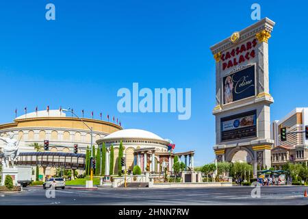 Caesar's Palace sulla Strip di Las Vegas Foto Stock