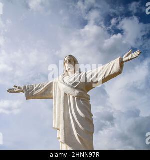 Statua di Gesù Cristo in Perù Foto Stock