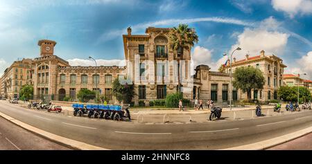 Lycee Massena, edificio iconico a Nizza, Costa Azzurra, Francia Foto Stock