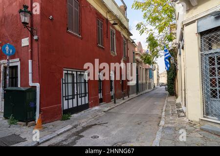 Strade di Atene, Grecia Foto Stock