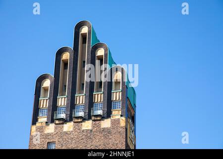 Torre del matrimonio a Darmstadt, Hessen, Germania Foto Stock