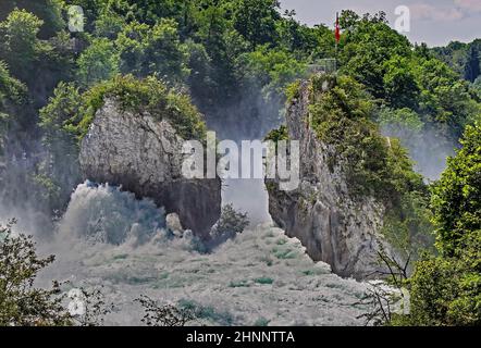 Rheinfall bei Neuhausen, Kanton Schaffhausen, Schweiz Foto Stock