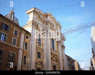 Basilica dei santi Ambrogio e Carlo il Corso, Roma Foto Stock
