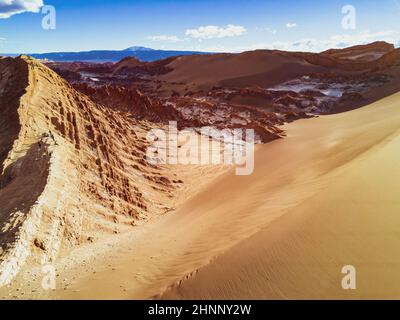 Dune in Valle de la Luna, deserto Atacama, Cile Foto Stock