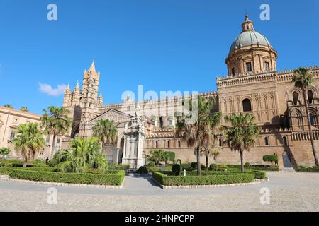 La Cattedrale di Palermo in Sicilia, Italia Foto Stock