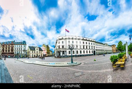 Casa della politica, il Landtag Hessischer Foto Stock