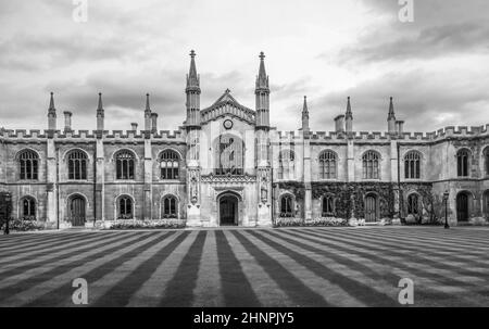 Courtyard del Corpus Christi College, è uno degli antichi college dell'Università di Cambridge Foto Stock