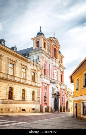 Chiesa di San Giovanni di Nepomuk a Kutna Hora, Repubblica Ceca, Europa. Foto Stock