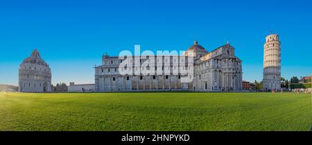 Famosa piazza del miracoli a Pisa, Toscana Foto Stock