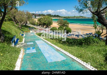 Park a Santander, Spagna Foto Stock