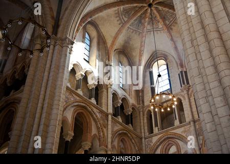 Famosa cupola gotica a Limburgo dall'interno Foto Stock