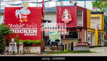 Chicken Story ristorante a Huai Khwang Bangkok Thailandia. Foto Stock