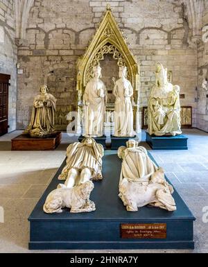 All'interno della Sacrestia settentrionale del palazzo papale di Avignone, Francia Foto Stock