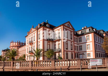 Famoso Palazzo Biebrich Foto Stock