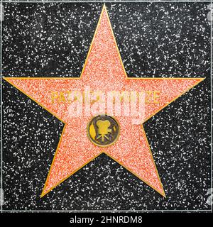 La stella di Patrick Swayze sulla Hollywood Walk of Fame Foto Stock