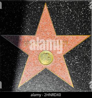 La stella di Spencer Tracys sulla Hollywood Walk of Fame Foto Stock