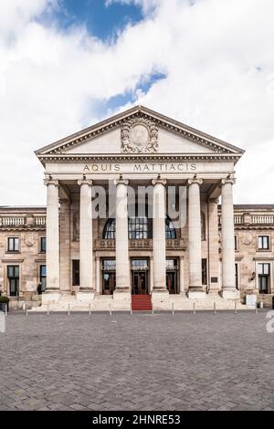 Celebre storico Casinò di Wiesbaden, Germania Foto Stock