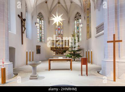 All'interno della famosa chiesa di San Petri - Pauli a Eisleben Foto Stock