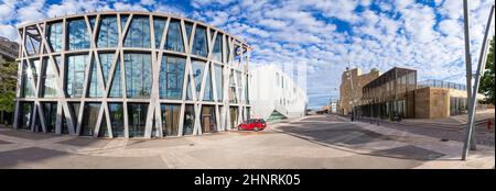 Grand Theatre de provence e teatro con bandiera nera ad Aix en Provence Foto Stock