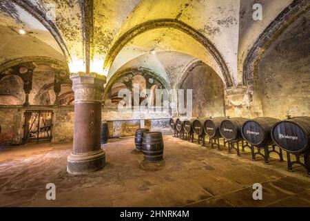 Antica vineria a Eberbach Foto Stock