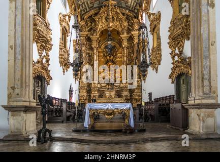 L'architettura barocca della Chiesa di Carmo a Olinda Foto Stock