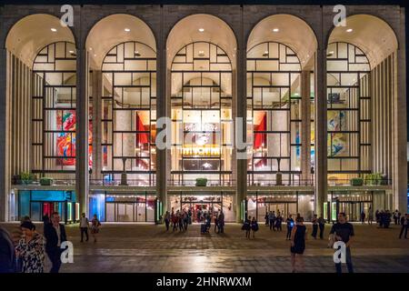 Metropolitan Opera House a New York City al Lincoln Center Foto Stock