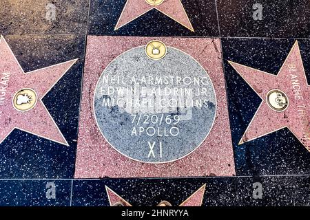 Primo piano di stelle per gli astronauti del volo Apollo 11 Foto Stock