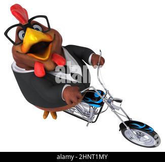 Pollo di divertimento - 3D illustrazione Foto Stock