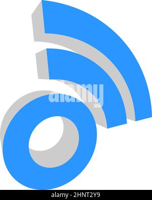 Wireless, segnale cordless, Internet, icona forma wifi, simbolo - illustrazione vettoriale di stock, grafica clip-art Illustrazione Vettoriale