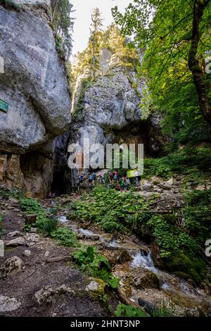 Il canyon delle 7 scale in Romania Foto Stock