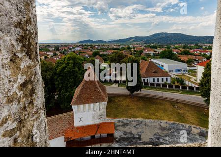 La chiesa del castello di Harman in Romania Foto Stock