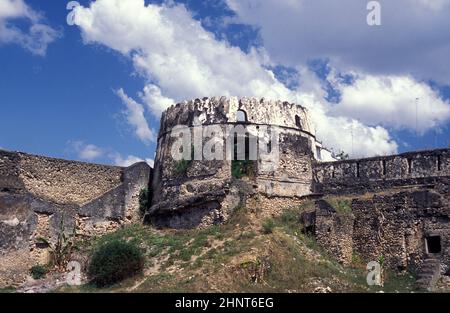 ZANZIBAR PIETRA CITTÀ VECCHIA FORT Foto Stock