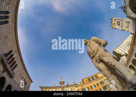 Piazza della libertà a Udine, Italia Foto Stock