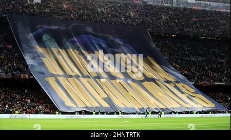 Sabadell, Barcellona, Spagna. 17th Feb 2022. Barcellona Spagna 17.02.2022 nel corso della UEFA Europa League tra il FC Barcellona e la SSC Napoli a Camp Nou il 17 febbraio 2021 a Barcellona. (Credit Image: © Xavi Urgeles/ZUMA Press Wire) Credit: ZUMA Press, Inc./Alamy Live News Foto Stock