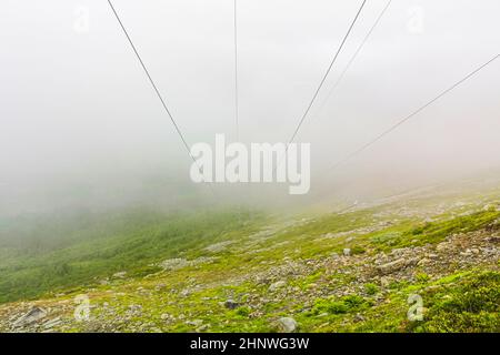 Vista da Veslehødn Veslehorn al paesaggio norvegese di Hemsedal, Norvegia. Foto Stock