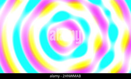 Cerchio colorato astratto con movimento di rotazione ipnotico, generato dal computer. rendering 3d dello sfondo vortex Foto Stock