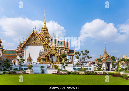 Phra Tinang Aporn Phimok Prasat Pavillion nel Grand Palace di Bangkok Foto Stock