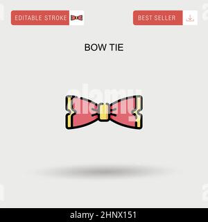 Icona vettore semplice bow tie. Illustrazione Vettoriale