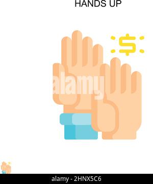 Passa in alto l'icona del vettore semplice. Modello di disegno del simbolo di illustrazione per l'elemento dell'interfaccia utente mobile Web. Illustrazione Vettoriale