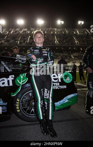 Daytona, Stati Uniti. 17th Feb 2022. Febbraio 17, 2022: Il driver della Serie della Coppa NASCAR Justin Haley (31) attende il Duel #1 di Bluegreen Vacations a Daytona International Speedway Daytona, FL. Jonathan Huff/CSM. Credit: CAL Sport Media/Alamy Live News Foto Stock