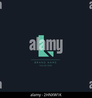 Logo minimal Luxury L, illustrazioni vettoriali basate su icone iniziali. Illustrazione Vettoriale
