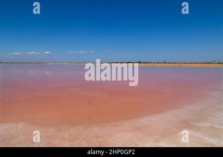 Salinas de Bonanza a Sanlucar de Barrameda, Cadice. Sito emblematico in Andalusia, Spagna Foto Stock