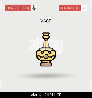 Icona Vase Simple Vector. Illustrazione Vettoriale