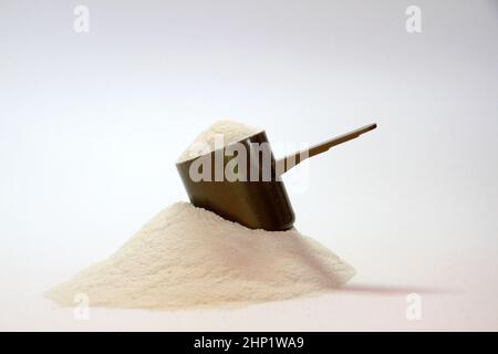 Paletta marrone con polvere di grana fine beige - Foto Foto Stock