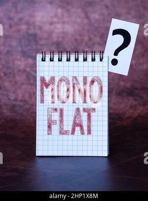 Ispirazione mostrando segno Mono Flat, Business showcase Stroke line icone per servizi e soluzioni aziendali per i clienti Brainstorming la Nuova idea di S Foto Stock