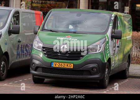Lato anteriore Heineken Company Van ad Amsterdam Paesi Bassi 17-2-2022 Foto Stock
